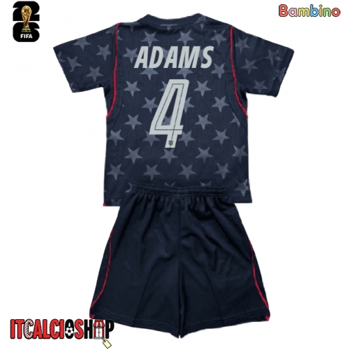 Stati Uniti Tyler Adams #4 Seconda Maglia Bambino Mondiali 2026 Manica Corta (+ Pantaloni corti)
